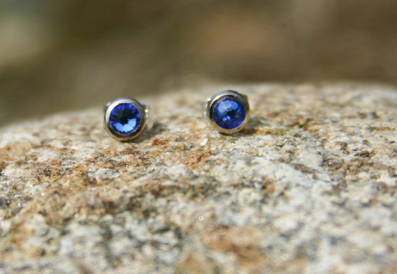 Something Blue or Stud Earrings for 