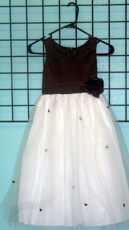 New Flower Girl Dresses :  wedding flower girl dress dress little girl brown green white SAM 2647