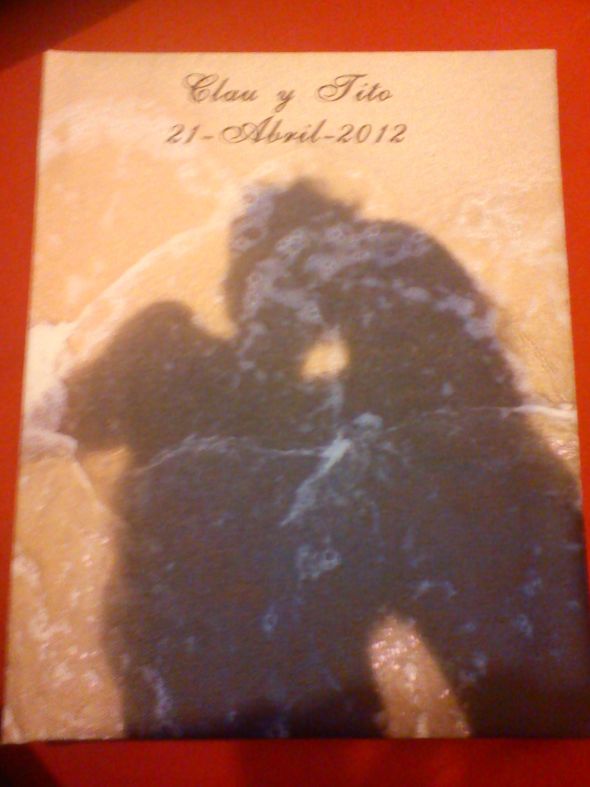 My guestbook just arrived!! :  wedding guestbook Guestbook Cover