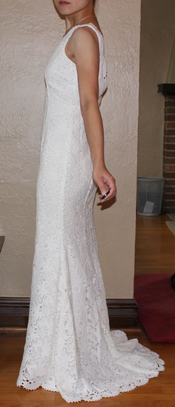I'm short....like REALLY short! PETITE brides, post your pics! :) :  wedding short petite dress Dress