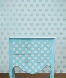 Help me choose an accent wall for DD's nursery! :  wedding nursery accent wall Polka Dots