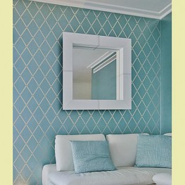 Help me choose an accent wall for DD's nursery! :  wedding nursery accent wall Stencils Diamond Harlequin