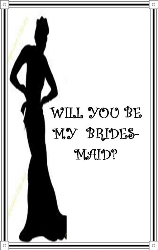 My Will you be my bridemaids cards :  wedding bridesmaids cards funny B