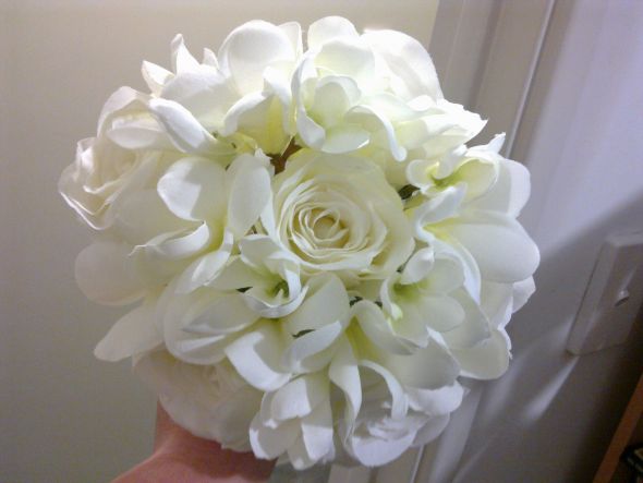 Bridal Bouquets - Colored or White :  wedding bridal bouquets flowers bouquets My Bouquet Before