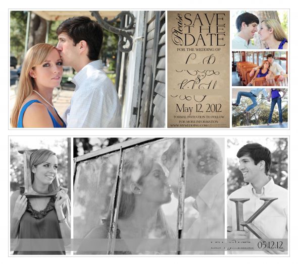 Picture filled Save the Dates