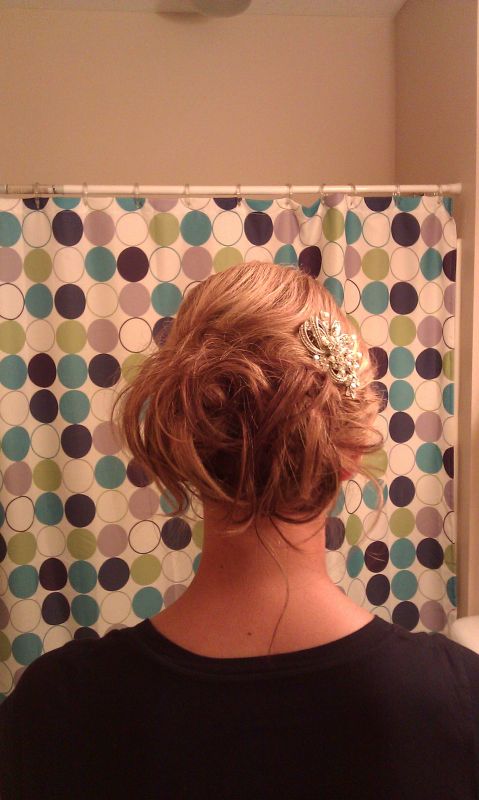 Hair trial today...need lots of opinions :  wedding Back