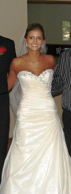 Ruching and satin dresses,show me your's! :  wedding Dress
