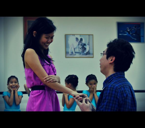 A Very Ballet Engagement :) Ring Pics Included! :  wedding ballet proposal engagement ring Besttt
