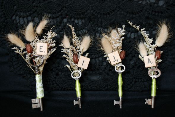 Skeleton Key Boutonnieres