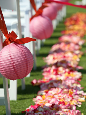 Navy and Pink brides - Help! :  wedding color help inspiration navy blue pink fuschia Latern