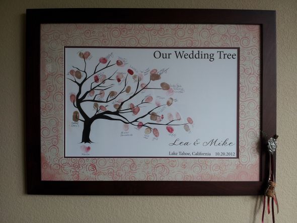 Framed Fingerprint Guest Book