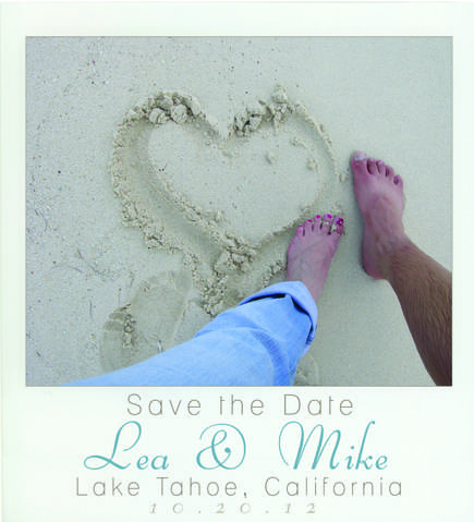 Save The Date wedding std save the date polaroid magnet fun beach 