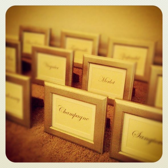 My DIY Wine Table Names