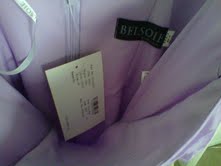 Brand New with Tags Orchid Color Sz 4 Belsoi Chiffon gown Bridesmaid Dress $140 :  wedding belsoi chiffon l2064 purple bridesmaids dress Bridal3
