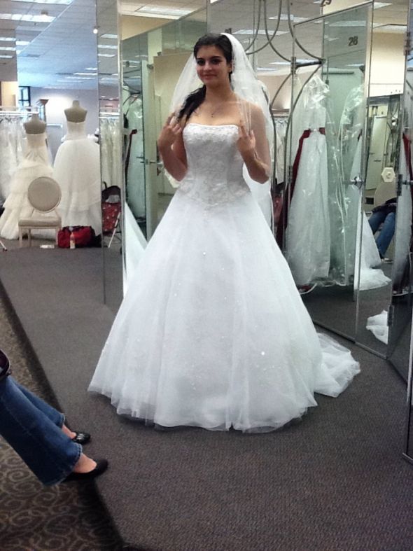 Here's my journey of dresses! Share yours! (Pic heavy) : wedding dress journey pic pics heavy plus size 1 weight loss curvy full figured 1 Davids Bridal1