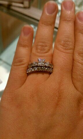 Channel set diamond engagement ring girls wedding Ring 13 hours ago