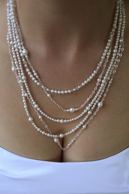 Etsy Bridal Jewelry - Which Necklace? :  wedding jewelry Multiple Strands