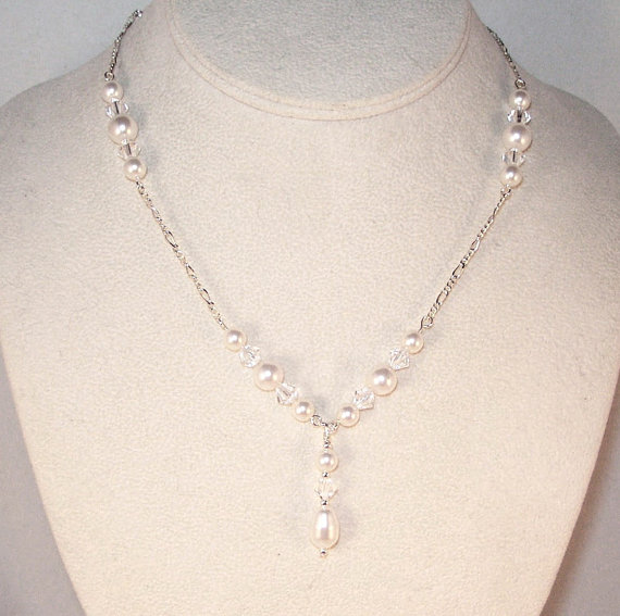 Etsy Bridal Jewelry - Which Necklace? :  wedding jewelry Pearl Drop