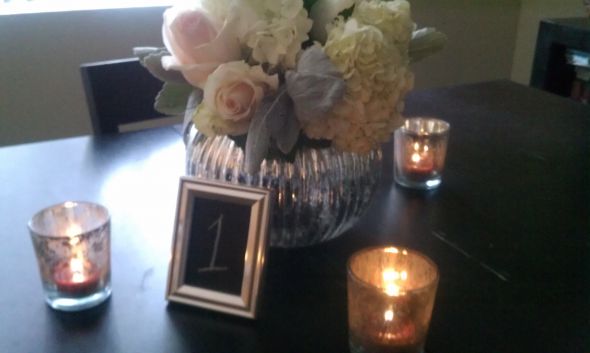 My DIY centerpiece mock up. Need input. : wedding diy centerpiece vintage mercury glass IMAG0331