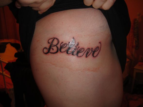 Fuck Yeah Word Tattoos 1 Men readily believe what they want to believe