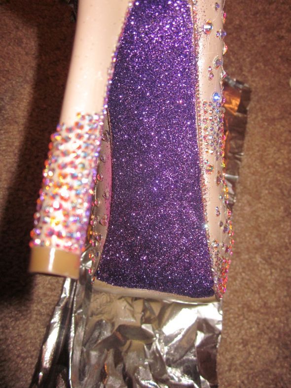 My DIY Crystal Shoes :  wedding shoes crystals swarovski bling diy IMG 2421