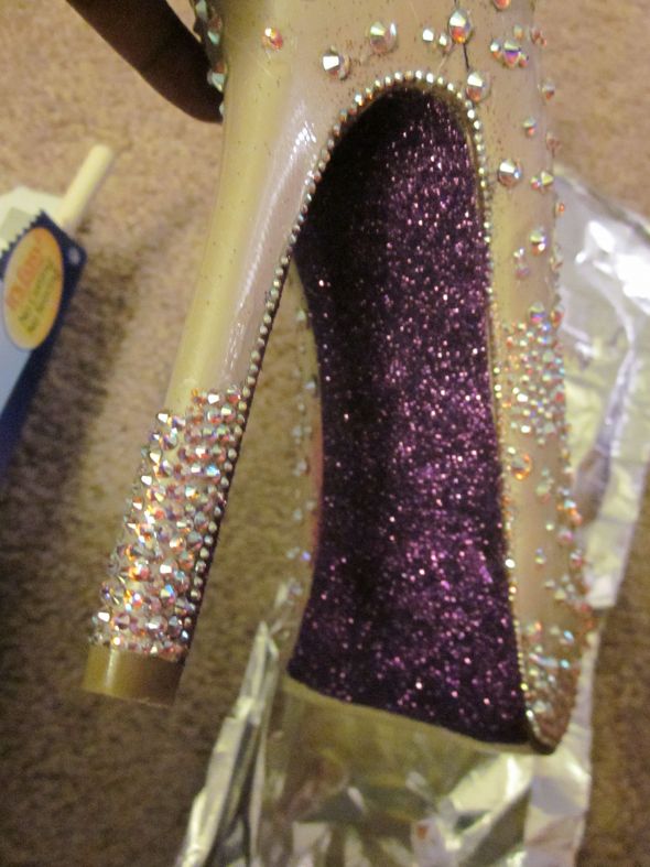 My DIY Crystal Shoes :  wedding shoes crystals swarovski bling diy IMG 2426