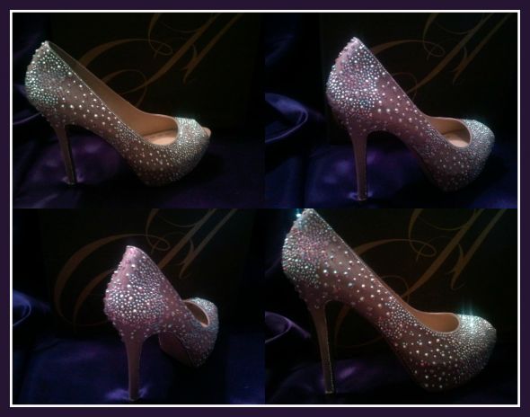 My DIY Crystal Shoes :  wedding shoes crystals swarovski bling diy Shoes