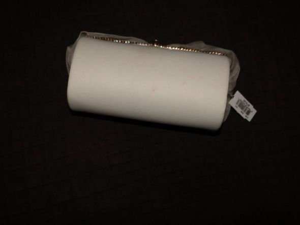 Bespoke -  Authentic Nancy Jane Ivory Clutch :  wedding nancy jane clutch bow organza swarovski purse bride ivory inspiration ceremony dress ring jewelry makeup reception shoes Nancy Jane   Plain Side