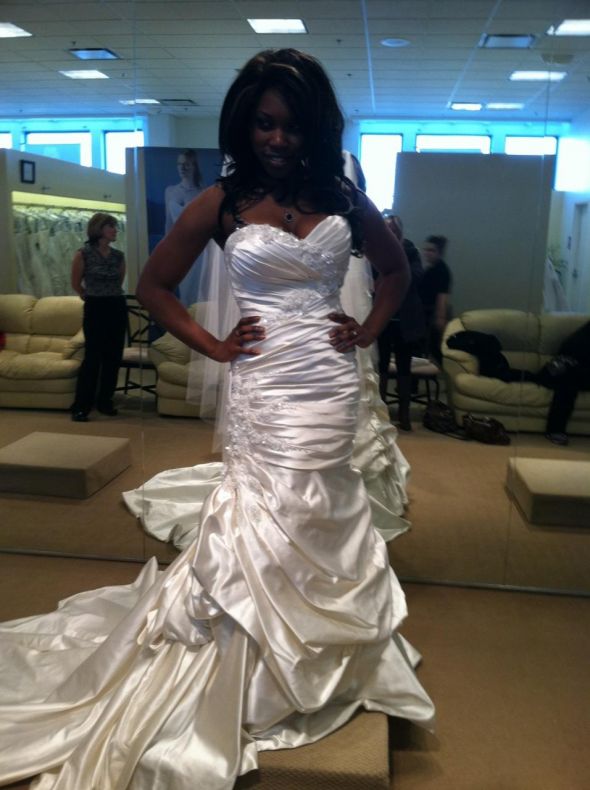 Ruching and satin dresses,show me your's! :  wedding The Dress