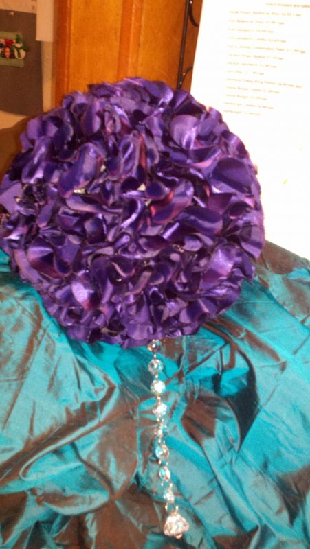 Peacock Purple Teal Wedding Items Available Now wedding peacock vases poms