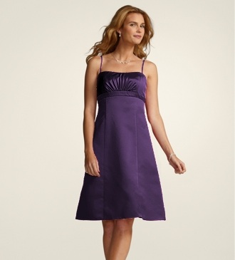Davids Bridal Short Spaghetti Strap Style F14025 in Lapis, Size 6 : wedding davids bridal 1 short spaghetti strap f14025 lapis size 6 bridesmaid dress purple bridesmaids Purple Dress