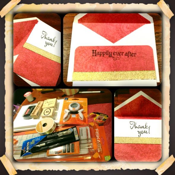my DIY Thank You cards