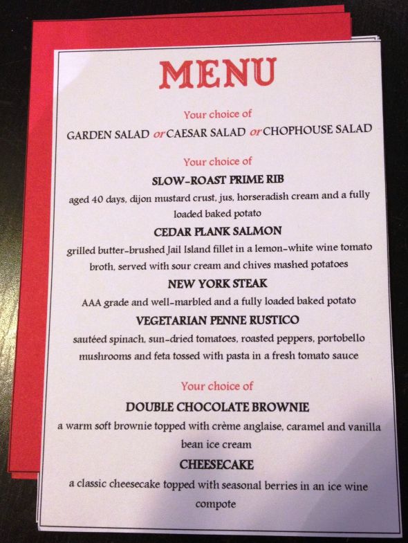 DIY Menu