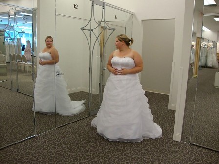 Plus Size Pics Before and After the Gown (body types) :  wedding dress body shape full figured 1 plus sized 1 THE DRESSresized