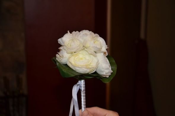 CUTE Ivory Flower Girl Ranunculus Bouquets wedding ivory