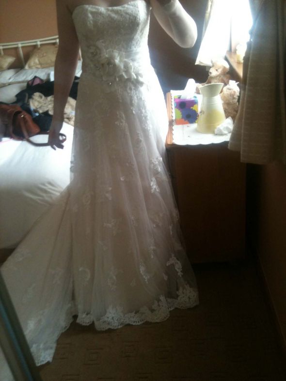 Show me your Strapless Wedding Dresses... :  wedding SotteroMidgely