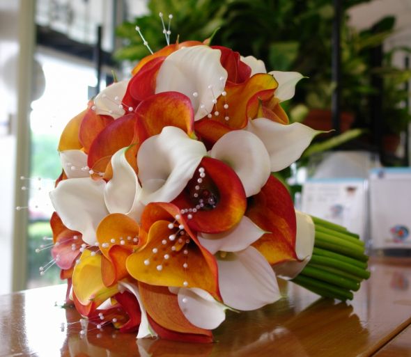 Bridal Bouquets - Colored or White :  wedding bridal bouquets flowers bouquets TFM WB337 31