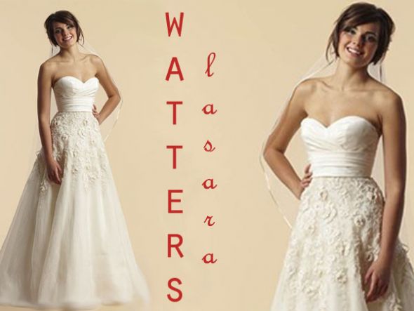 Affordable options comparable to Watters & Modern Trousseau? :  wedding watters affordable price comparable help modern trousseau venice lasara tyler julia Watters Lasara
