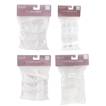Share photos of your dollar tree decorations here! : wedding centerpiece decor dollar tree budget SwanFavors2