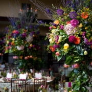 Show me your garden wedding! :  wedding wedding reception outdoors garden TallCenterpieceMixed4