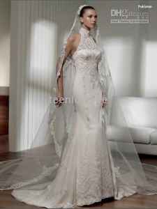 San Patrick High Neck Wedding Dress $225 plus shipping, Never Worn :  wedding white dress 5O45Z65P13na3p43ldba3df11c542c7081b3f