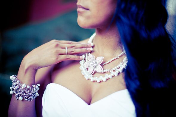 Multi Strand, pearl, rhinestone necklace, Bracelet, Birdcage vail $100.00 obo :  wedding rhinestone multi strand necklace pearls ribbon white bling crystals silver bridesmaids ceremony jewelry rhinestone and pearl bracelet bracelet bird cage veil vintage jewlery VPWJJP 2391