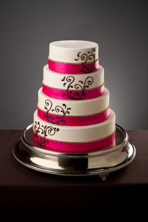 Which matches better?!?! :  wedding cake damask Cake 2 Help, I have to get my order in soon!!! :  wedding Cake 2 