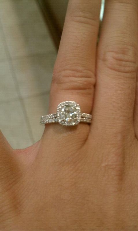 If you've taken new pictures of your ring, post 'em here! :  wedding Cushionhalo2