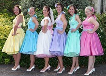 Rainbow wedding theme Inspiration needed please, Kept Elegant :  wedding rainbow theme wedding bridesmaid dresses dress cake shoes bouquet ideas inspiration 427950079 O