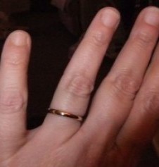 Please show me your Plain Wedding Bands :  wedding wedding bands bands wedding matching matching bands DSCF3081