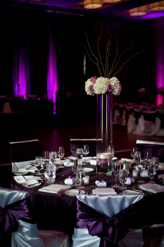 Purple Damask Wedding wedding damask purple white silver black opulent