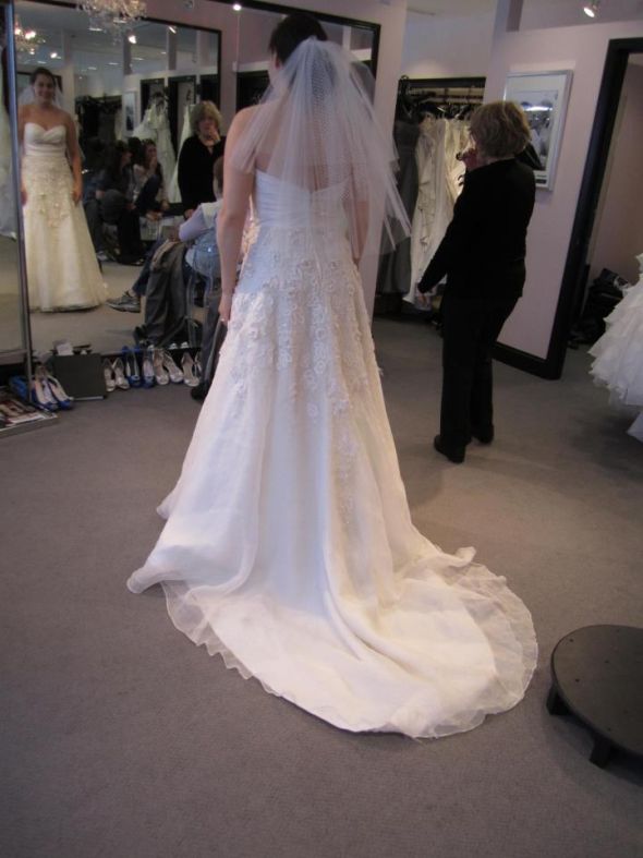 I finally found her! (pic heavy) :  wedding dress watters georgia Mydress3