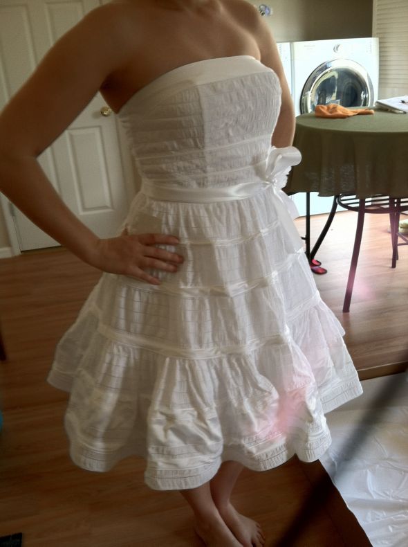 My reception dress is here!!! :  wedding dress reception Recdress5