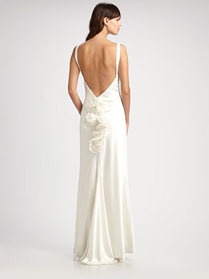 No-frills bride :  wedding simple clean chic plain no frill slip sheath backless 0474189223259R  A1 300x400